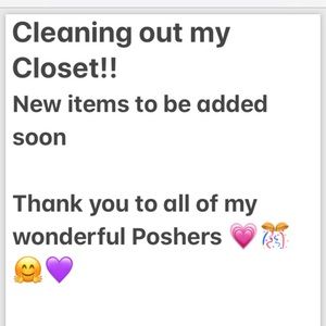 Thank you for helping me clean out my closet